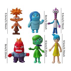 6шт Disney Pixar Inside Out Joy Riley Anxiety Sadness Action Figure Цацка Дзіцячы падарунак Настольная мадэль Фігуркі лялькі Ўпрыгажэнні Cake Topper Playset цена и информация | Игрушки для девочек | kaup24.ee