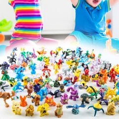 24 tk Pokemons figuuri armas miniatuurne kujuke PVC multikas käsitöö soliidne mudel ornament kogutav Jaapani Anime Pokemons Pikachus Psyduck figuuri mudel To hind ja info | Pehmed mänguasjad | kaup24.ee