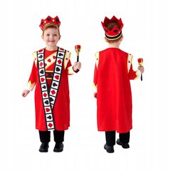 King of hearts kostüüm poiss muinasjutt karneval halloween l цена и информация | Карнавальные костюмы | kaup24.ee