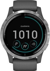 Garmin vívoactive® 4 Shadow Grey/Silver цена и информация | Смарт-часы (smartwatch) | kaup24.ee