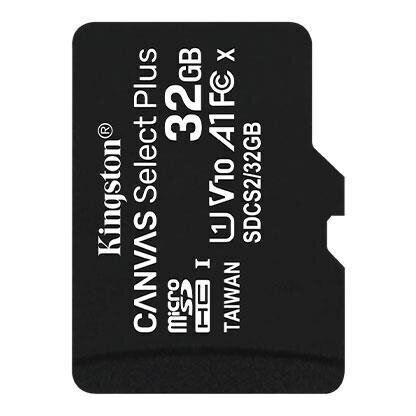 Kingston microSDHC 32GB Canvas Select Plus 100R цена и информация | Mobiiltelefonide mälukaardid | kaup24.ee