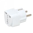 Adapter Mocco Travel Adapter USA / UK -> EU (220V), Valge