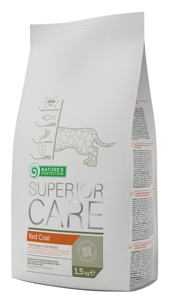 Nature‘s Protection Superior Care Red Coat, punase karvaga koertele 1,5 kg hind ja info | Kuivtoit koertele | kaup24.ee