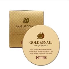 Silmamask Petitfee Gold & Snail Hydrogel Eye Patch 60 tk. цена и информация | Маски для лица, патчи для глаз | kaup24.ee