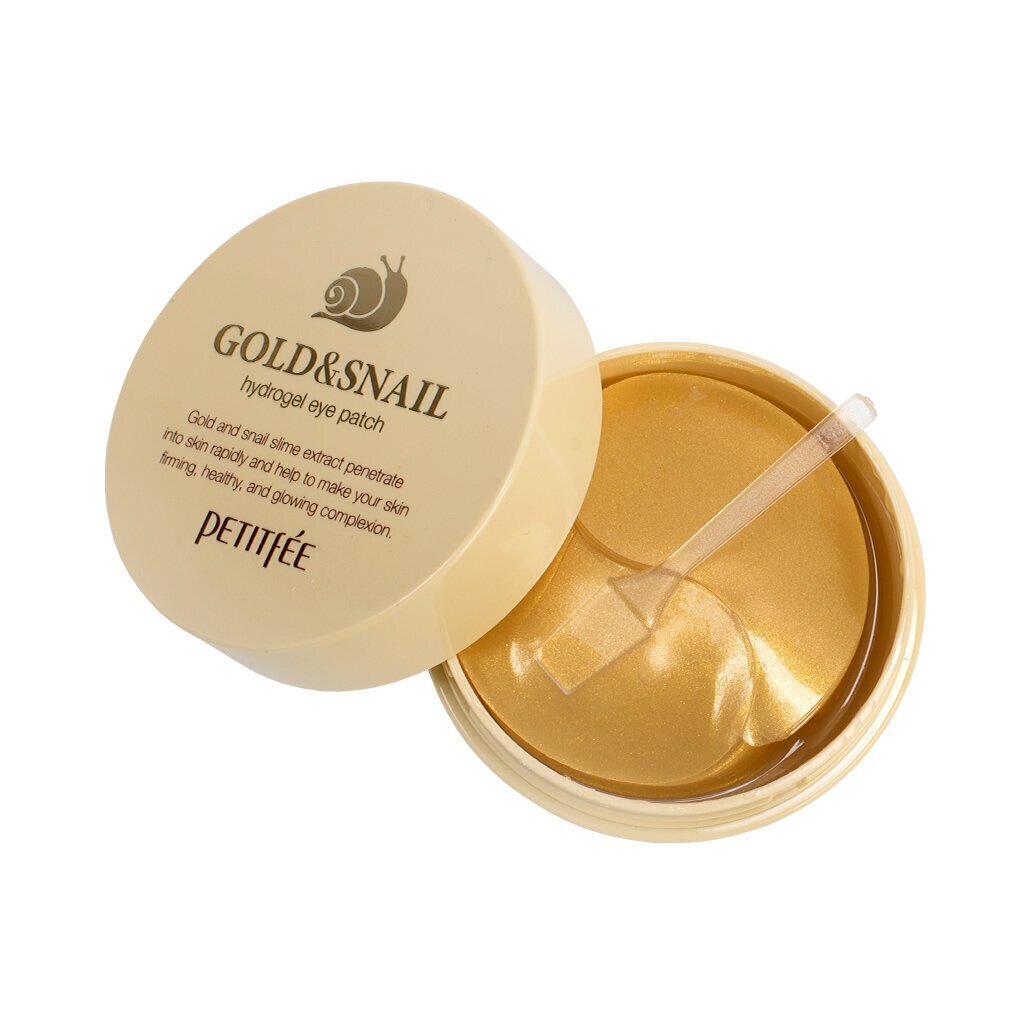 Silmamask Petitfee Gold & Snail Hydrogel Eye Patch 60 tk. цена и информация | Näomaskid, silmamaskid | kaup24.ee