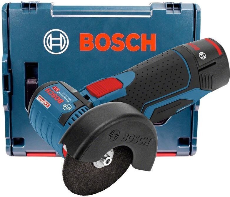 Akunurklihvija Bosch 12V 2x3,0Ah GWS 12V-76 L-BOXX (B06019F200B) цена и информация | Lihvmasinad ja ketaslõikurid | kaup24.ee