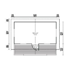 Aiamaja Piha-Aitta 17, 70 mm цена и информация | Садовые сараи, дровницы | kaup24.ee