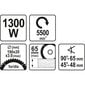 Elektriline ketassaag Yato 1300W 190mm YT-82150 hind ja info | Elektrilised saed, mootorsaed ja tarvikud | kaup24.ee
