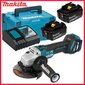 Akunurklihvija Makita 18V 125mm 2 x 5,0Ah Li-Ion (DGA513RTJ) цена и информация | Lihvmasinad ja ketaslõikurid | kaup24.ee