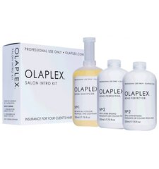 Taastav juuksetoodete komplekt Olaplex Salon Into Kit 3x525 ml цена и информация | Маски, масла, сыворотки | kaup24.ee