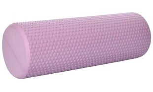 Массажный ролик для йоги SANRO Foam roll 45*15 см, Розовый цена и информация | Товары для йоги | kaup24.ee