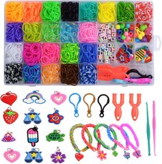 Набор Rainbow Loom для самостоятельного изготовления, набор материалов для рукоделия, разноцветные резинки, развивающие детские игрушки, браслет цена и информация | Развивающие игрушки | kaup24.ee