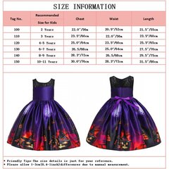 Платье для девочек на Хэллоуин, мультяшное платье с тыквенным фонарем, платье для косплея, платье для косплея цена и информация | Карнавальные костюмы | kaup24.ee