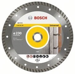 Алмазный диск Bosch Standard for Universal Turbo 230x22x2,5 мм цена и информация | Механические инструменты | kaup24.ee