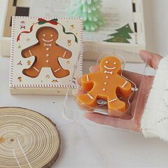 Gingerbread Man küünlad Dekoratiivne ja naljakas leegita küpsise mehe pühadeküünal | Küünlad jõululõhnad piparkoogid jõulukaunistused jõulud цена и информация | Подсвечники, свечи | kaup24.ee