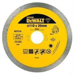 Teemantketas DeWalt 110x20mm (DT3715) цена и информация | Механические инструменты | kaup24.ee