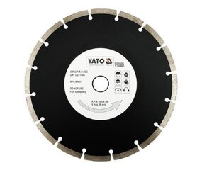 Teemantketas Yato 230x2,7x22,2mm (YT-6005), segment цена и информация | Шлифовальные машины | kaup24.ee