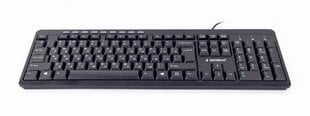 Juhtmega klaviatuur Gembird KB-UM-106-RU, Must hind ja info | Klaviatuurid | kaup24.ee