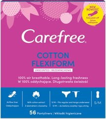 CAREFREE Flexiform pesukaitsmed, 56 tk hind ja info | Tampoonid, hügieenisidemed, menstruaalanumad | kaup24.ee