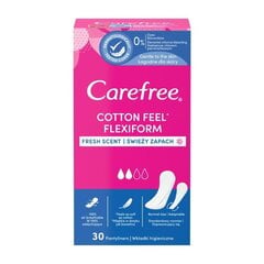 Carefree Flexiform Fresh прокладки, 30 шт цена и информация | Тампоны, гигиенические прокладки для критических дней, ежедневные прокладки | kaup24.ee