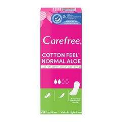 CAREFREE Aloe pesukaitsmed, 20 tk hind ja info | Tampoonid, hügieenisidemed, menstruaalanumad | kaup24.ee