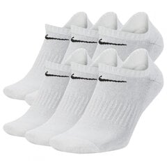 „ Nike White Everyday Cushioned Cushioned Socks 6 Pack SX7675-100 цена и информация | Мужские носки | kaup24.ee