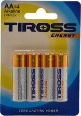 Tiross ENERGY Leeliselemendid LR6, LR06, AA, 4 tk hind ja info | Patareid | kaup24.ee