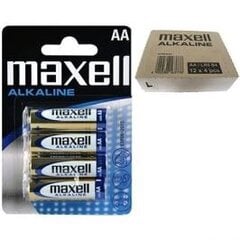 MAXELL patarei ALKALINE LR6 AA, 48tk (12bl x 4tk) цена и информация | Батарейки | kaup24.ee