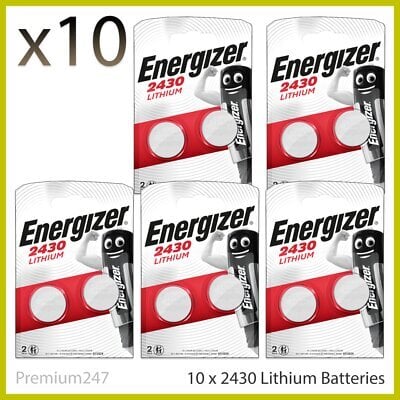 ENERGIZER elemendid CR2430, LIITIUM, 10 tk цена и информация | Patareid | kaup24.ee