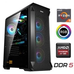 MDATA GAMING Ryzen 5 5500 32GB 1TB SSD 2TB HDD RTX 4060 8GB NoOs hind ja info | Lauaarvutid | kaup24.ee