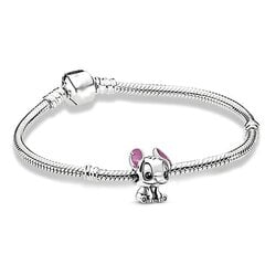 Срэбны бранзалет PANDORA стерлінгаў Lilo Stitch Charm Charm Argent - цена и информация | Украшения на шею | kaup24.ee