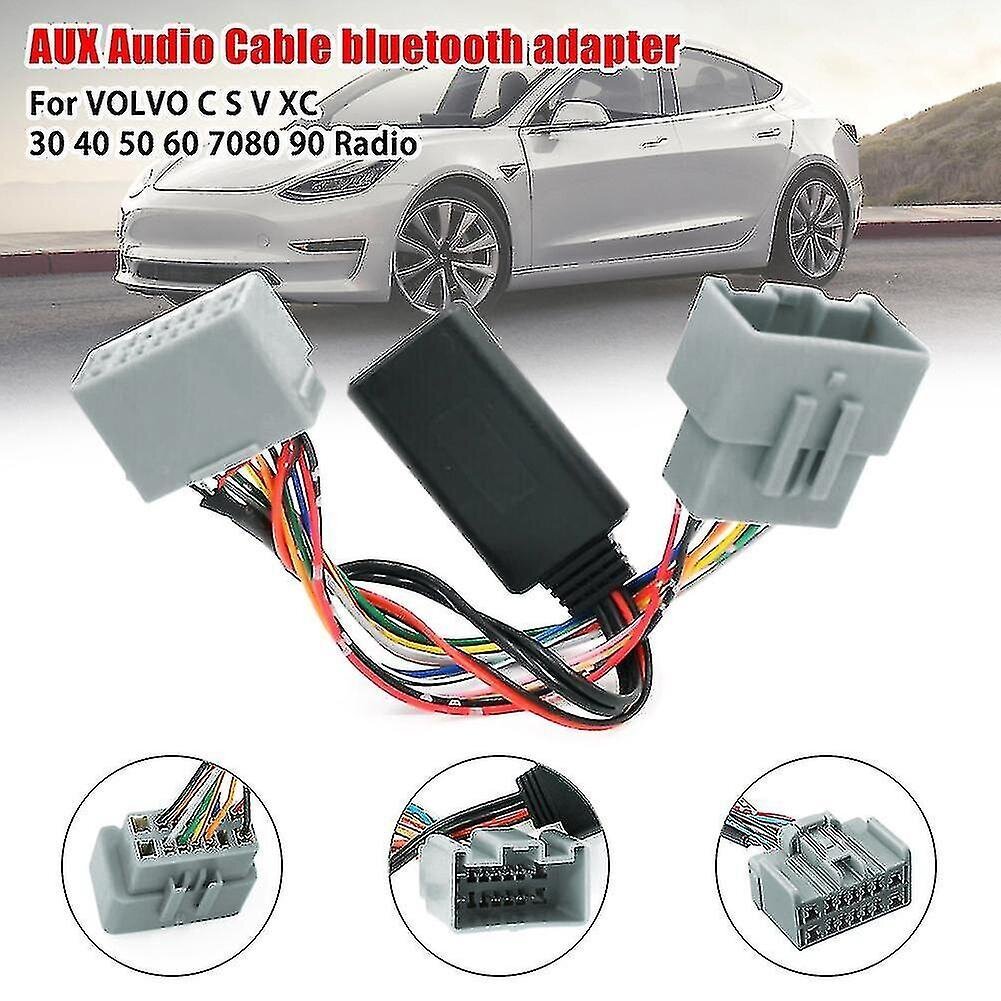 Bluetoothi adapteri heli lisasisend Volvo C30 S40 V40 V50 S70 C70 V70 Xc70 S80 Xc90 autoheli vastuvõtja tarvikud цена и информация | USB adapterid tehase helisüsteemile | kaup24.ee