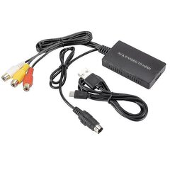 Канвэртар S-video ў HDMI, адаптар Av у HDMI, канвэртар Rca, падтрымка 1080p Shytmv цена и информация | USB адапторы для аудиосистем | kaup24.ee