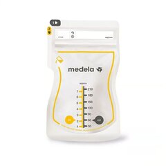 Piima säilituskotid Medela 6333, 50 tk. hind ja info | Laste sööginõud | kaup24.ee