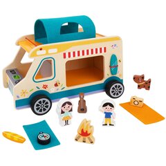 Puidust figuuridega matkaauto Tooky Toy L-TH427, erinevad värvid цена и информация | Игрушки для мальчиков | kaup24.ee