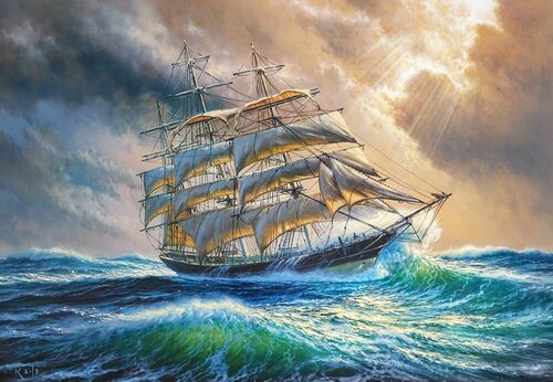 Puzzle 1000 элементов "Sailing against all odds" цена и информация | Пазлы | kaup24.ee