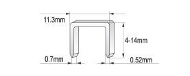 Klambripüstol Yato 4-14mm YT-7007 цена и информация | Käsitööriistad | kaup24.ee