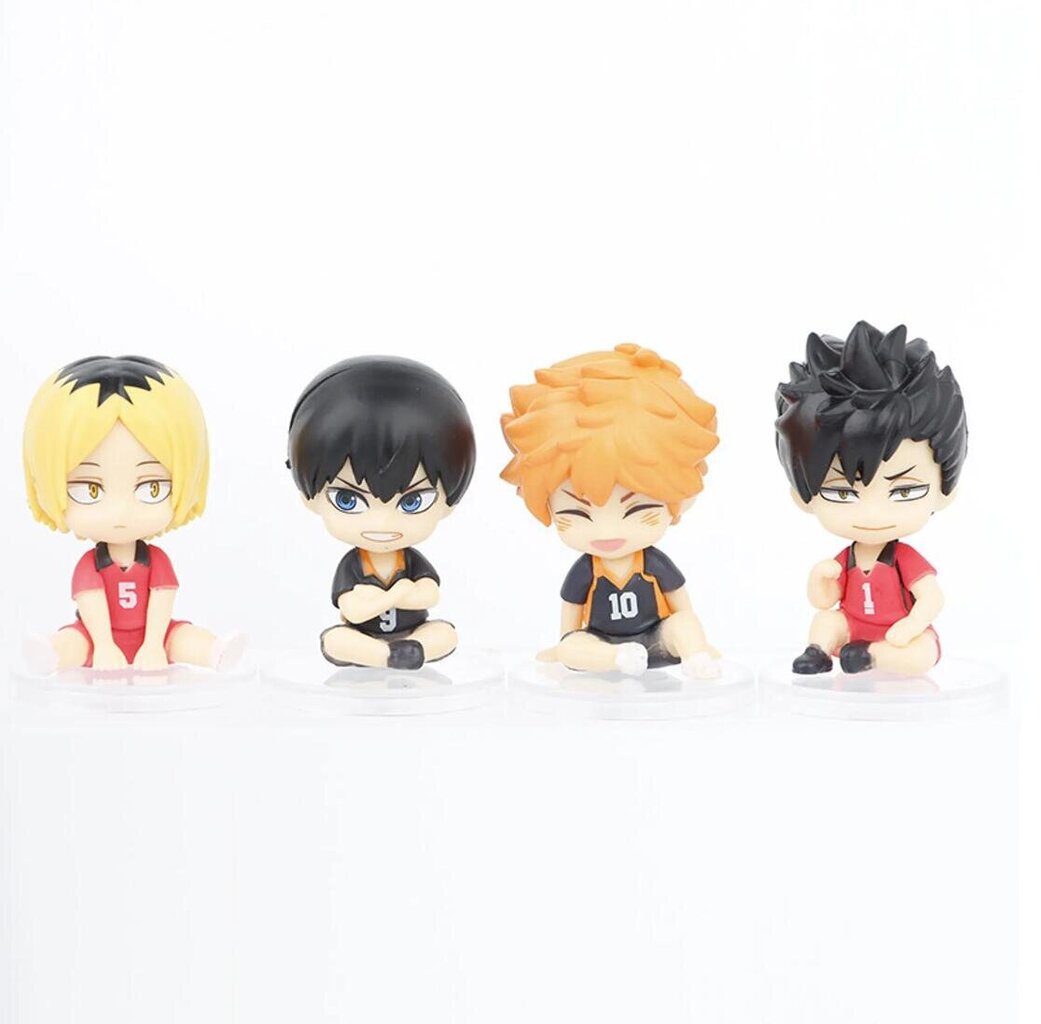 8 tk 5 cm istuvad võrkpallipoiste figuurid, Hinata Shoyo, Sugawara Koji ja Kawatoshi Kotaro automudeli ehted hind ja info | Mudelautode kollektsioneerimine | kaup24.ee