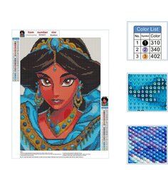 Eobromd Diamond Painting Princesses 5D Diy Komplekt 30X40 Cm hind ja info | Teemantmaalid, teemanttikandid | kaup24.ee