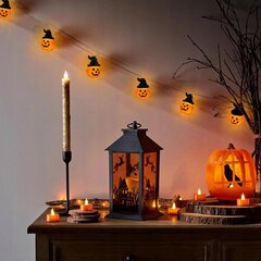 Hõõguvad kõrvitsatuled garland 10 led rippuvad kaunistused halloweeni jaoks 150 cm hind ja info | Peokaunistused | kaup24.ee