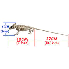 Hiir Skorpion nahkhiir karu ämblik ükssarvik madu vares sisalik õuduspeo kaunistus skelett halloweeni rekvisiidid luud jahitud loom цена и информация | Аппликации, декорации, наклейки | kaup24.ee
