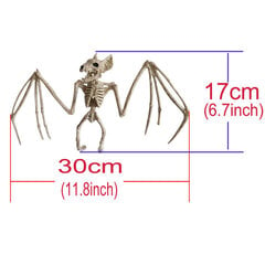 Hiir Skorpion nahkhiir karu ämblik ükssarvik madu vares sisalik õuduspeo kaunistus skelett halloweeni rekvisiidid luud jahitud loom цена и информация | Аппликации, декорации, наклейки | kaup24.ee