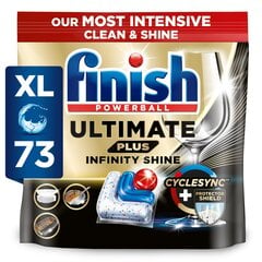 Finish Ultimate Plus Infinity Shine  Таблетки для посудомоечной машины, 73 шт цена и информация | Средства для мытья посуды | kaup24.ee