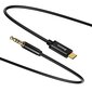 Baseus Yiven audio M01 USB type-C / mini-jack (3,5 mm) 1,2 m juhe, Must цена и информация | Mobiiltelefonide kaablid | kaup24.ee