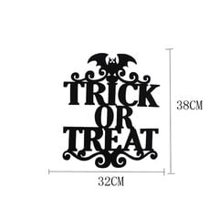 1 tk Halloweeni sise- ja väljas Halloweeni rippuvad uksekaunistused ja seinasildid musta kummituse ämblikunahkhiire pealuu rippuv ornament цена и информация | Аппликации, декорации, наклейки | kaup24.ee