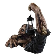 Uus loominguline latern Zombie Terror Halloweeni õuekujundus aia zombie kuju koos patarei laternaga zombie õue цена и информация | Аппликации, декорации, наклейки | kaup24.ee