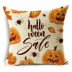 Kollase kõrvitsa seeria Halloweeni-teemaline padjapüür Diivanipadja kate piduliku kingituse peokaunistus 40*40cm/45*45cm/50*50cm hind ja info | Aplikatsioonid, dekoratsioonid, kleebised | kaup24.ee