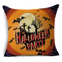 Kollase kõrvitsa seeria Halloweeni-teemaline padjapüür Diivanipadja kate piduliku kingituse peokaunistus 40*40cm/45*45cm/50*50cm hind ja info | Aplikatsioonid, dekoratsioonid, kleebised | kaup24.ee