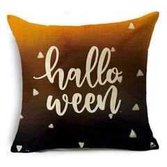 Kollase kõrvitsa seeria Halloweeni-teemaline padjapüür Diivanipadja kate piduliku kingituse peokaunistus 40*40cm/45*45cm/50*50cm hind ja info | Aplikatsioonid, dekoratsioonid, kleebised | kaup24.ee