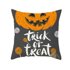 Kodusisustus Halloween Bat Ghost Pumpkin Print Padjapüür Horror Party Polüester padjakate 45x45cm Funda de almohada цена и информация | Аппликации, декорации, наклейки | kaup24.ee